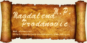 Magdalena Prodanović vizit kartica